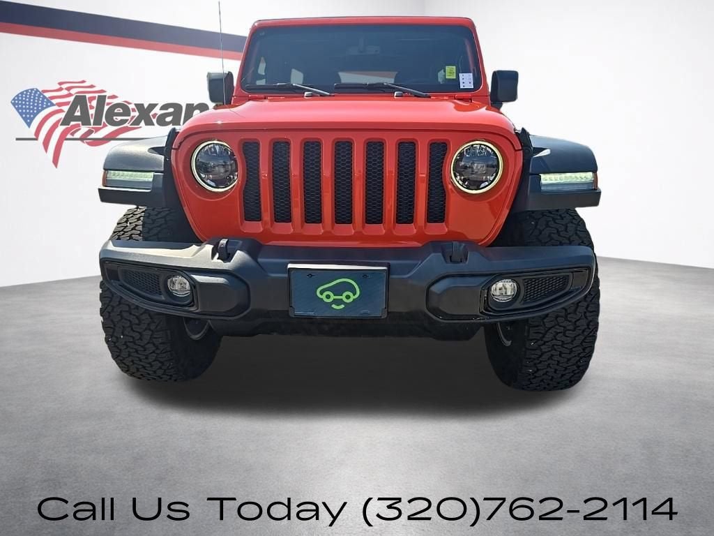 Used 2023 Jeep Wrangler 4-Door High Tide with VIN 1C4HJXDG7PW647325 for sale in Alexandria, Minnesota