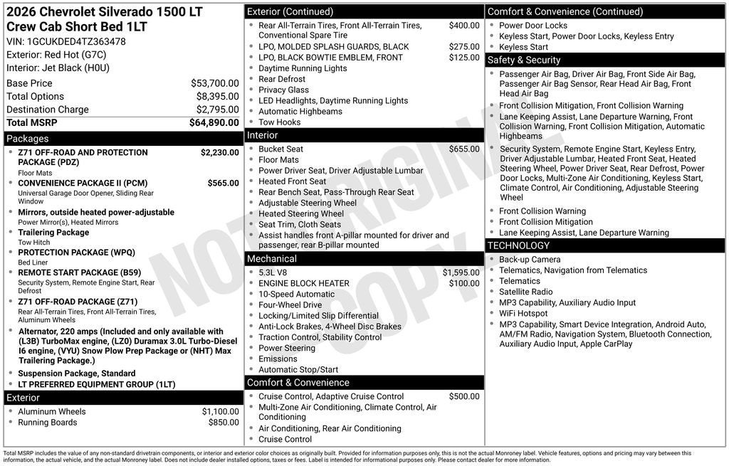 2026 Chevrolet Silverado 1500 LT