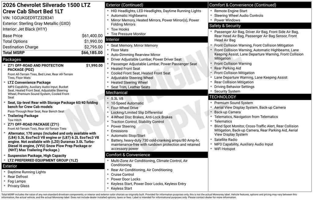 2026 Chevrolet Silverado 1500 LTZ