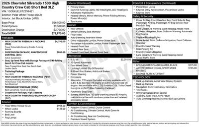 2026 Chevrolet Silverado 1500 High Country