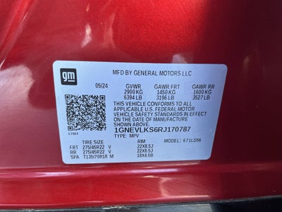 2024 Chevrolet Traverse RS