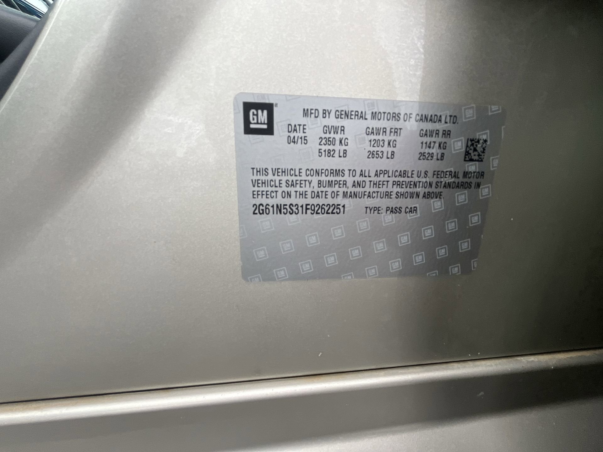 2015 Cadillac XTS Luxury