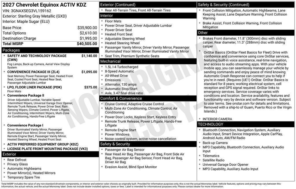 2027 Chevrolet Equinox ACTIV