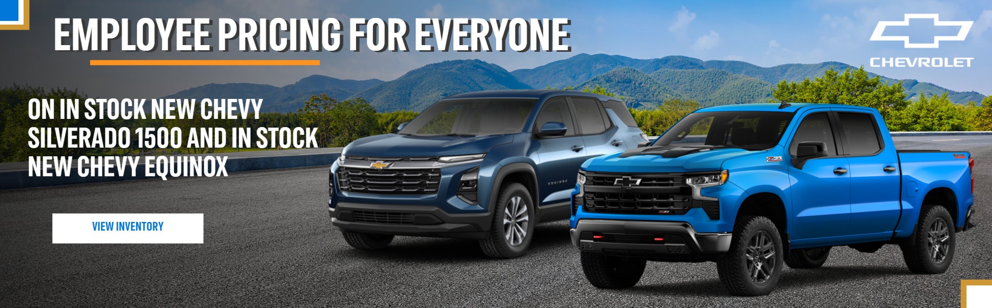 SILVERADO 1500 AND Equinox on offer 