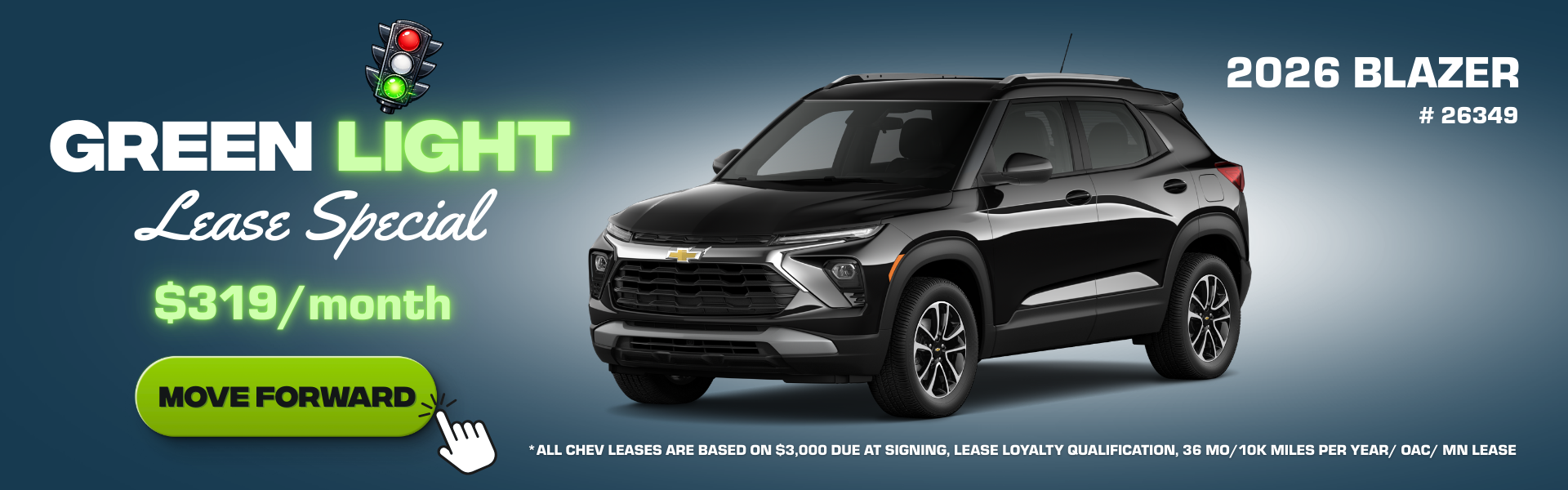 Lease a 2026 Blazer for just $319/month in Alexandria MN